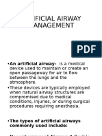 Artificial Airway Management