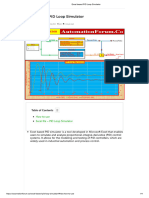 Excel Based PID Loop Simulator