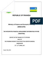 Report On The Training of ICT Officers On The SmartFMS - 13th - 15th April 2011 - Ver1