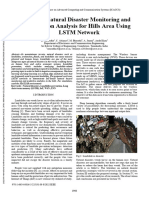 IoT Based Natural Disaster Monitoring and Prediction Analysis For Hills Area Using LSTM Network