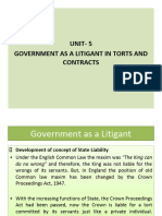 Unit 5 Government as a Litigant in Torts and Contratcs_for Class