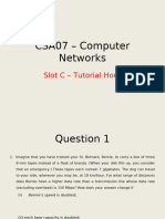 Slot C - CSA07 - Computer Networks - Tutorial Hour