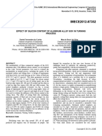 Effect of Silicon Content of Aluminum Alloy 6351 in Turning