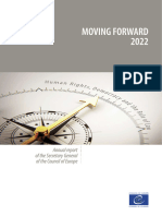 Moving Forward. Annual Report of The Secretary General of The Council of Europe