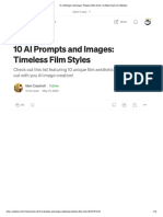 10 AI Prompts and Images - Timeless Film Styles - Midjourney