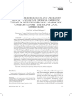 The Use of Microbiological and Laboratory Data in The Choice of Empirical Antibiotic Therapy in Patients Undergoing Laparoscopic Cholecystectomy - The Role of Local Antibiograms