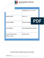 A Comparative Analysis of Cognitive Psychology and Social Psychology - Edited