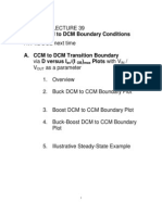 CCM To DCM Boundary Conditions: IN OUT