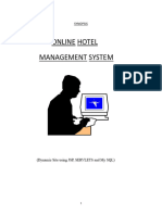 Synopsis Hotel Management Project