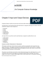 Input and Output Devices