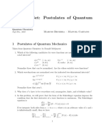 Exercises Set 04. Postulates