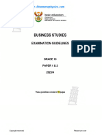 Business Studies Grade 10 Exam Guidlines 2024