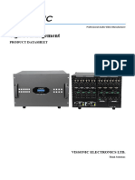 VISSONIC X9 Series Seamless Splicing Modular Matrix Swithcer Datasheets V3.3