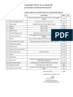 Daftar Kebutuhan Alat Praktik