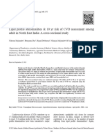 Lipid Profile Abnormalities & 10 Yr Risk of CVD Assessment Among