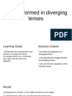 Images formed in diverging lenses