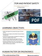 Human Factor and Patient Safety