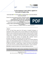 Sustainable Development Goals SDGs Applied To Mech