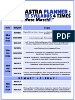 Bramhastra Planner - NEET 2025