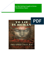 To Lie Is Human Not Getting Caught Is Divine Third Edition Hyatt download pdf