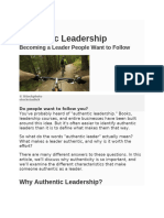 Authentic Leadership