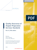 Quality Assurance of Aseptic Preparation Services Standards