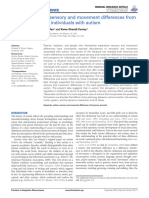 An Exploration of Sensory and Movement Differences From The Perspective of Individuals With Autism