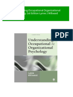 PDF Understanding Occupational Organizational Psychology 1st Edition Lynne J Millward download