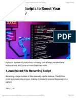 25 Python Scripts To Boost Your Productivity - by Neuro Bytes - CodeCuriosity - Nov, 2024 - Medium