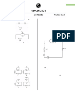 Electricity - Practice Sheet Notes - (Udaan 2024)