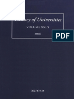 Mordechai Feingold - History of Universities - Volume XXI 1 (2006)