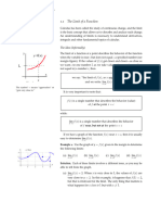 The Limit of A Function