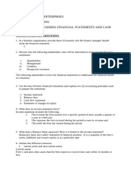 Tutorial 2 Understanding Financial Statements and Cash Flows