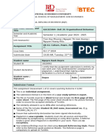 OB - Assignment Brief A1