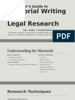 Memorial Writing and Research Methodology