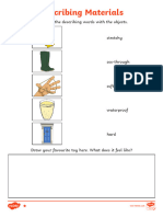 Describing Materials