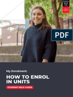 How To Enrol in Units