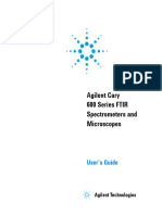 Agilent Cary 600 Series FTIR Spectrometers and Microscopes: User's Guide