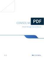 COMSOL Multiphysics: Model Manager Server Manual