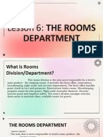 Lesson 6 The Rooms Department