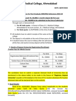 General Instructions For Post Graduate (MDMS) Admissions 2023-24