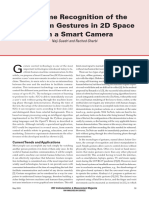 Real-Time Recognition of The Users Arm Gestures in 2D Space With A Smart Camera