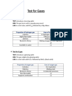 Test For Gases