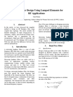 Engrxiv Rev Bandpass+Filter+Design+Using+Lumped+Elements+for+RF+Applications