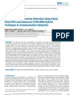 Optimization of Intrusion Detection Using Likely Point PSO and Enhanced LSTM-RNN Hybrid Technique in Communication Networks