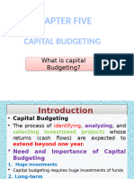 Fmch-5 Capital Budgeting 2024