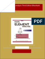 Finite element analysis Third Edition Bhavikatti 2024 scribd download