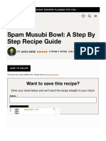 Spam Musubi Bowl - A Step by Step Recipe Guide - Kwokspots