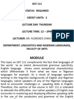 GST 111 - Speaking Skill