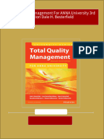 Immediate Download Total Quality Management For ANNA University 3rd Edition Dale H. Besterfield Ebooks 2024